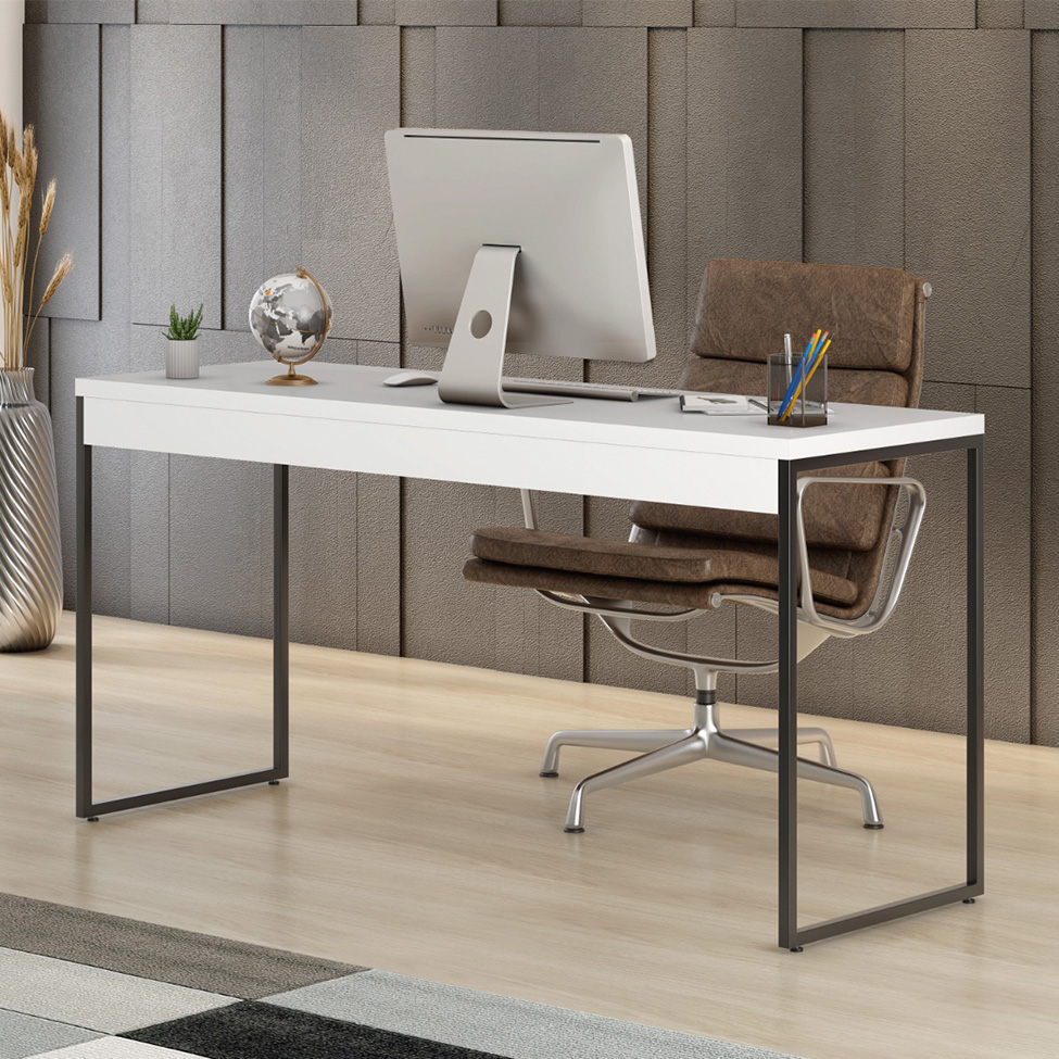 Escrivaninha Madrid Branca 150 cm