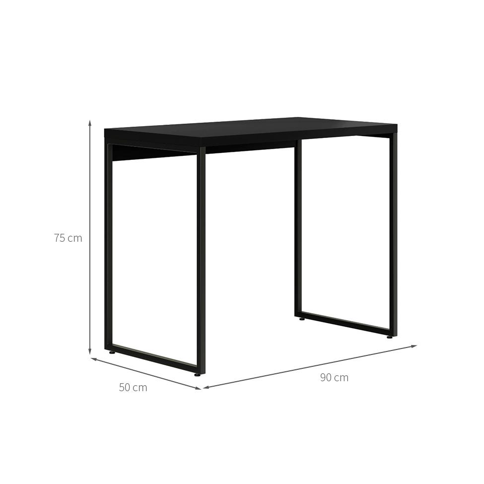 Escrivaninha Madrid Preta 90 cm