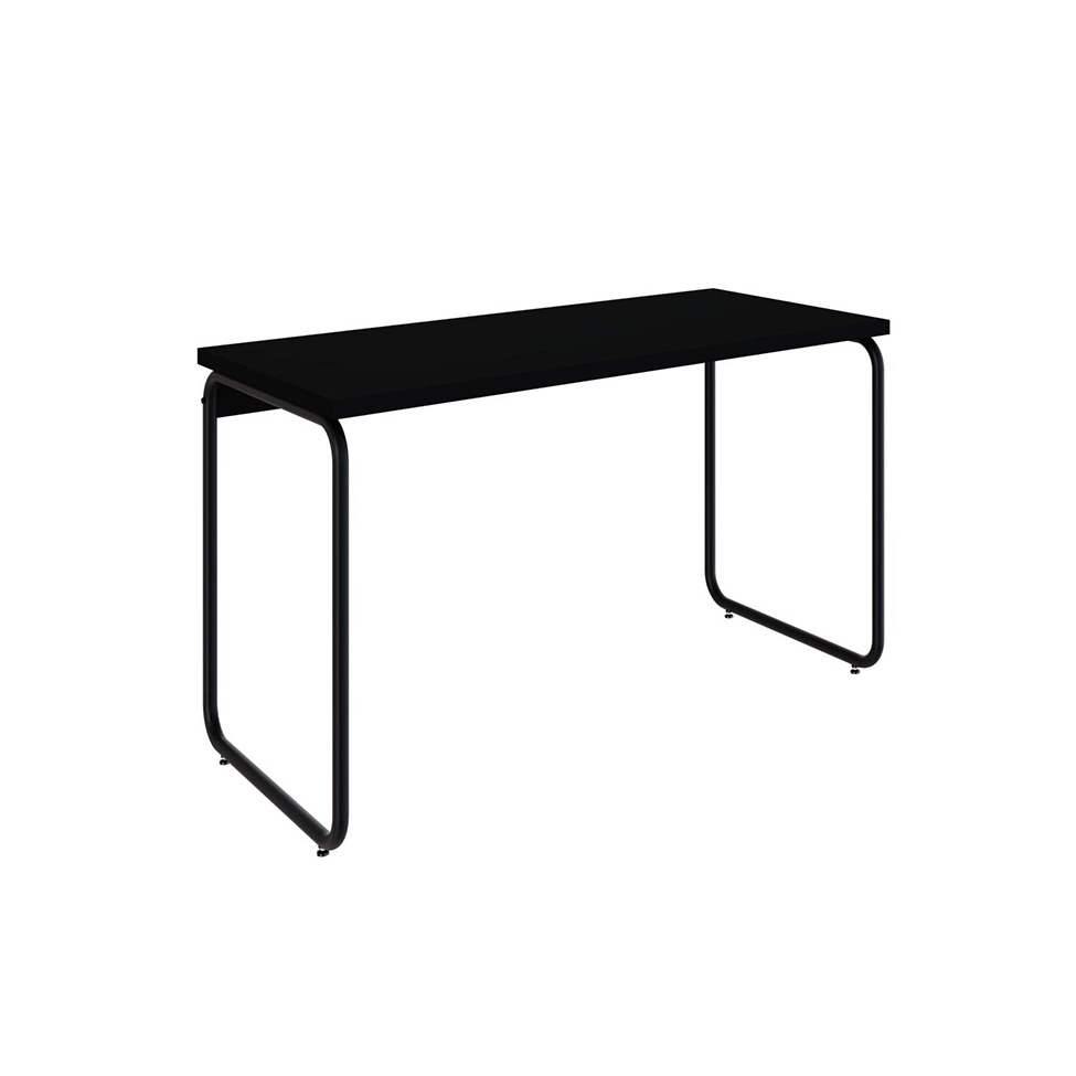Escrivaninha Round Preta 120 cm