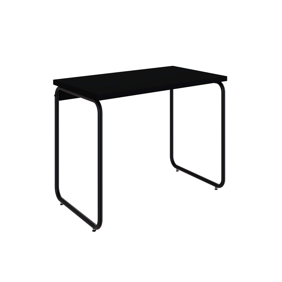 Escrivaninha Round Preta 90 cm