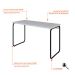 Escrivaninha Round Snow e Preta 120 cm
