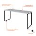 Escrivaninha Round Snow e Preta 150 cm