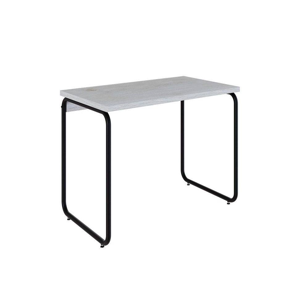 Escrivaninha Round Snow e Preta 90 cm