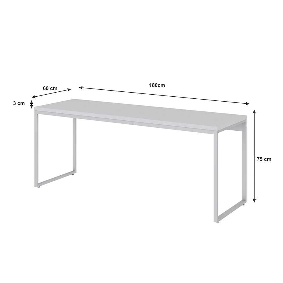 Escrivaninha Studio Branca 180 cm