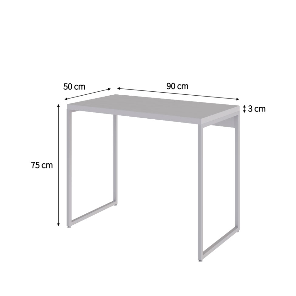Escrivaninha Studio Branca 90 cm