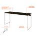 Escrivaninha Studio Carvalho Dark e Branca 150 cm