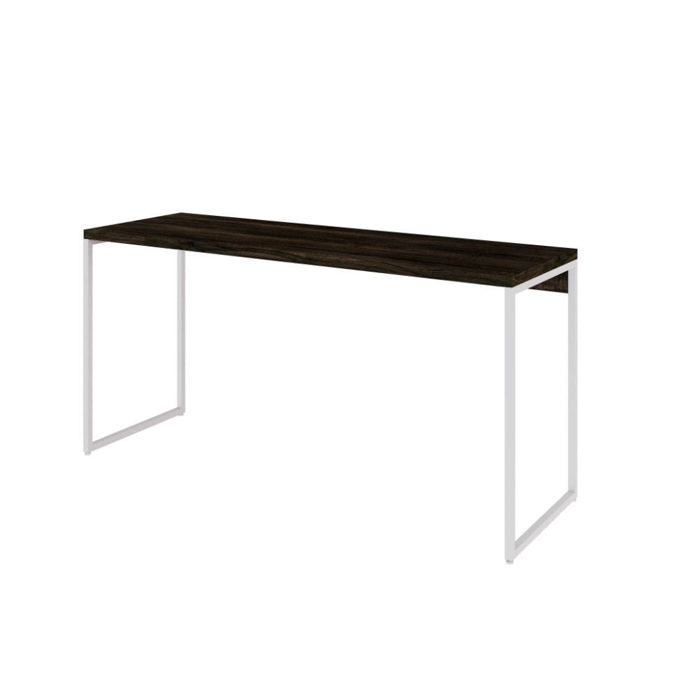 Escrivaninha Studio Carvalho Dark e Branca 150 cm