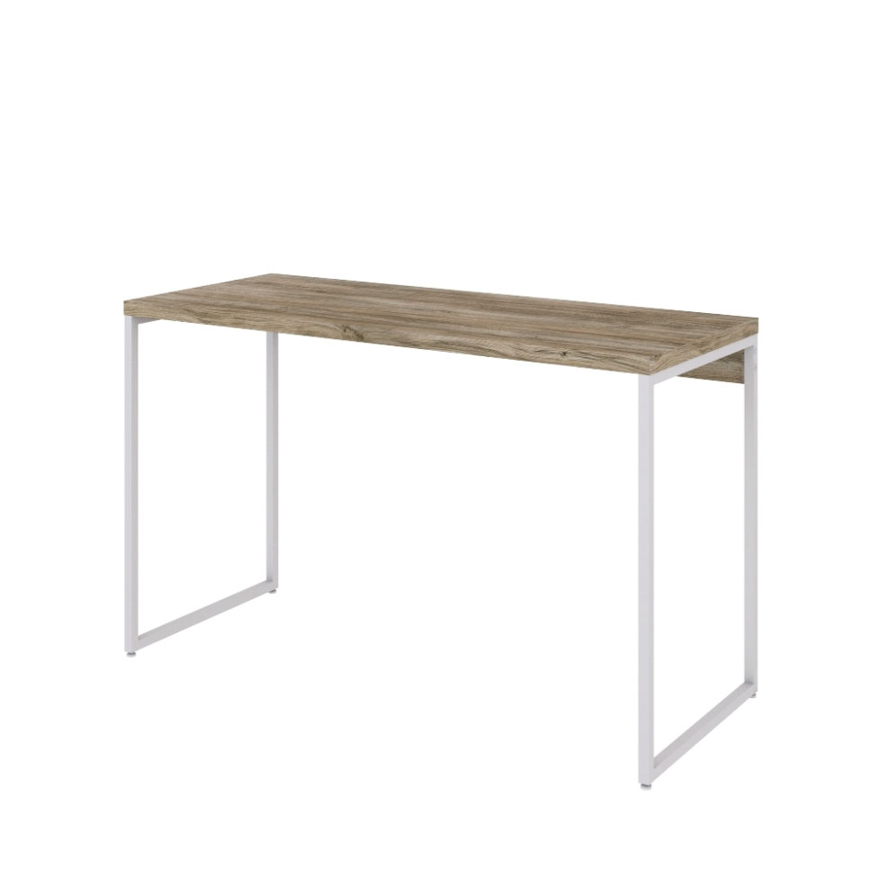 Escrivaninha Studio Carvalho e Branca 120 cm