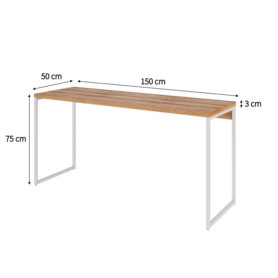 Escrivaninha Studio Mel e Branca 150 cm