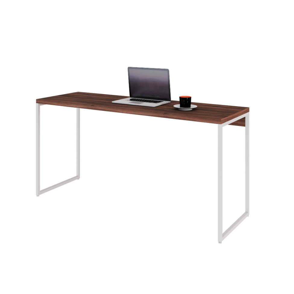 Escrivaninha Studio Nogal e Branca 150 cm