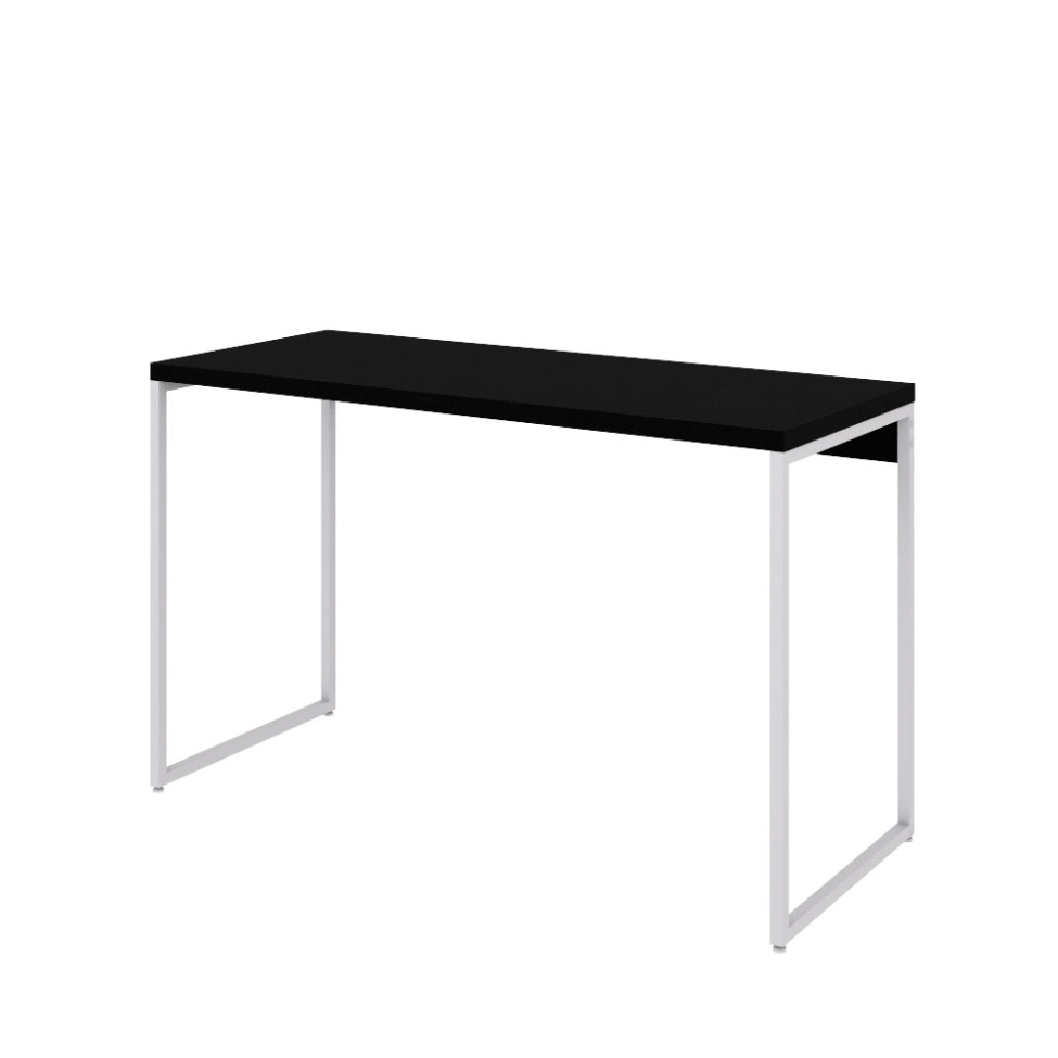 Escrivaninha Studio Preta e Branca 120 cm