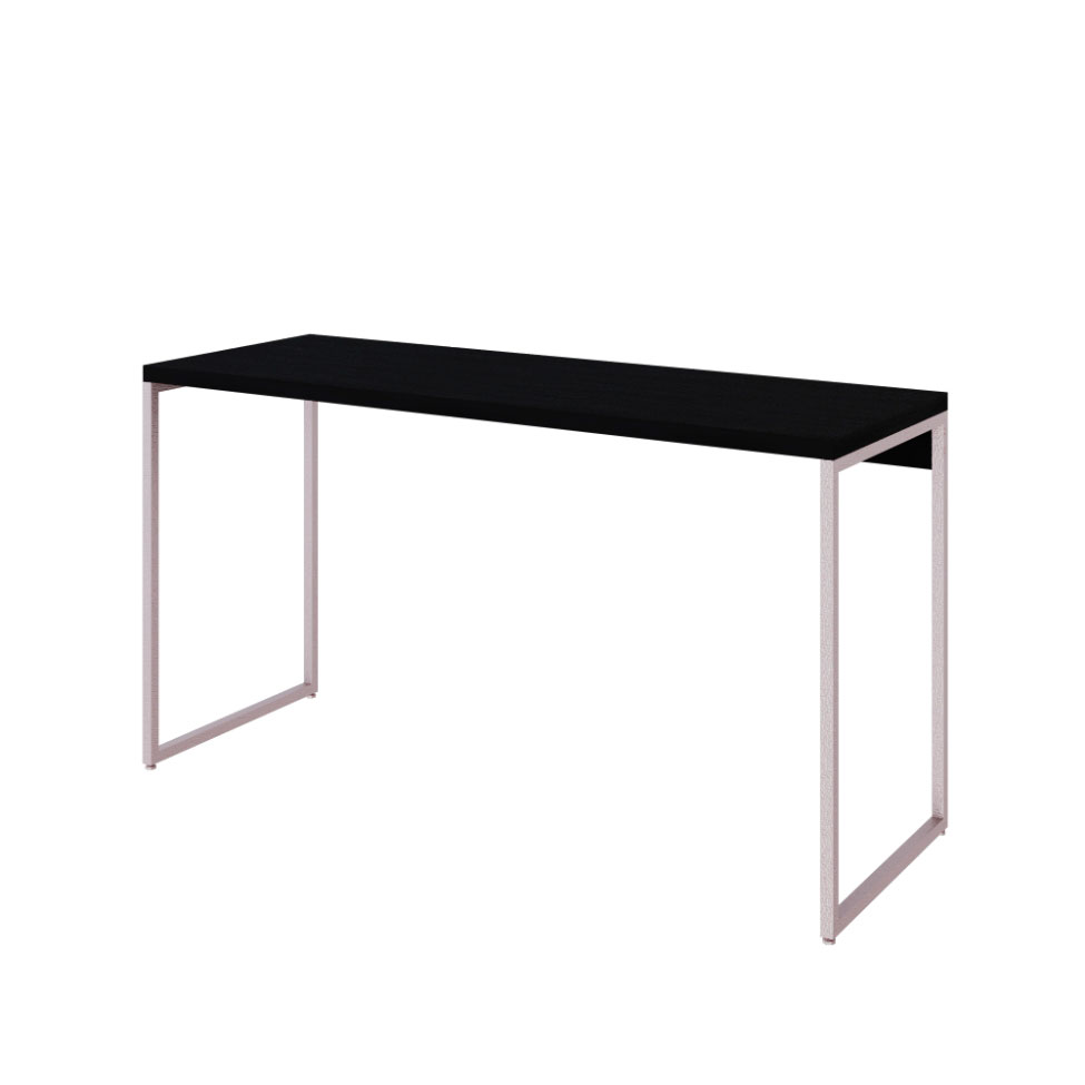 Escrivaninha Studio Preta e Branca 135 cm