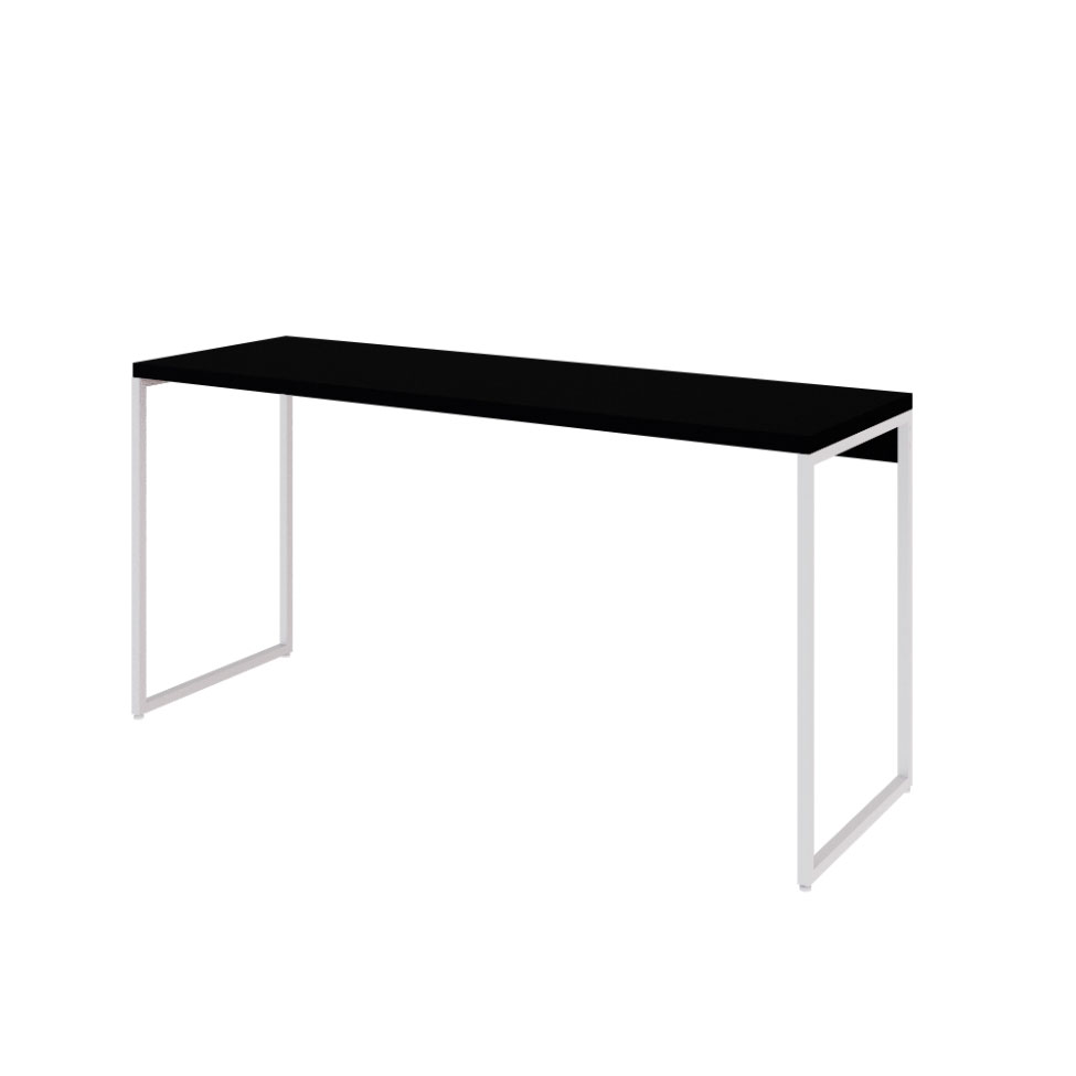 Escrivaninha Studio Preta e Branca 150 cm
