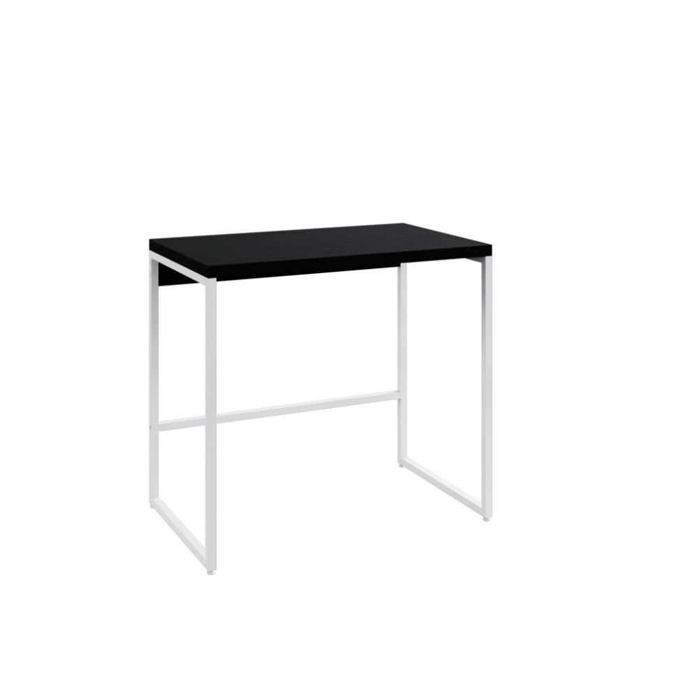 Escrivaninha Studio Preta e Branca 80 cm