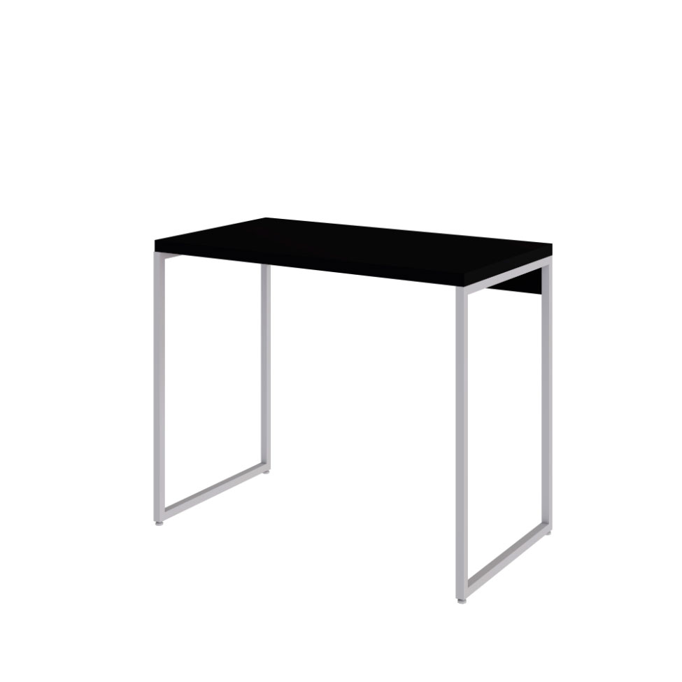 Escrivaninha Studio Preta e Branca 90 cm