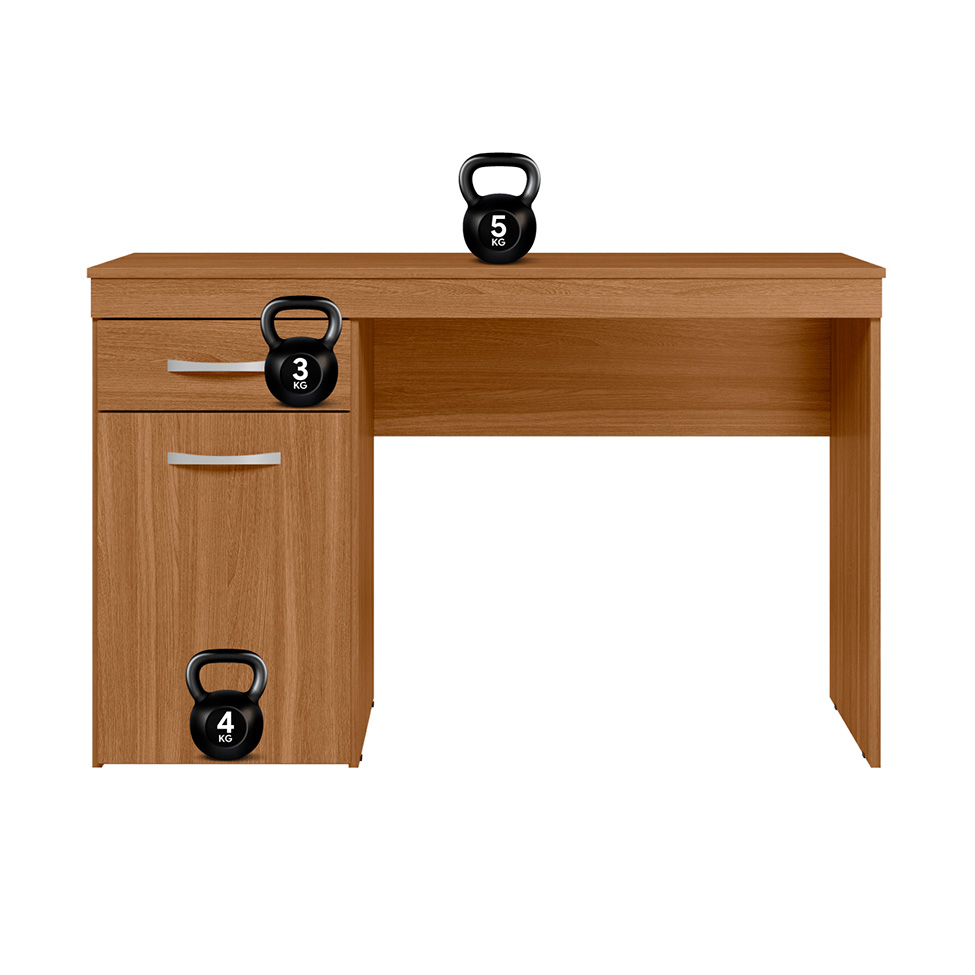 Escrivaninha Vitoria 1 Porta 1 Gavetas Amêndola