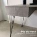 Escrivaninha com Estante Fusion 1 GV Preta e Concreto