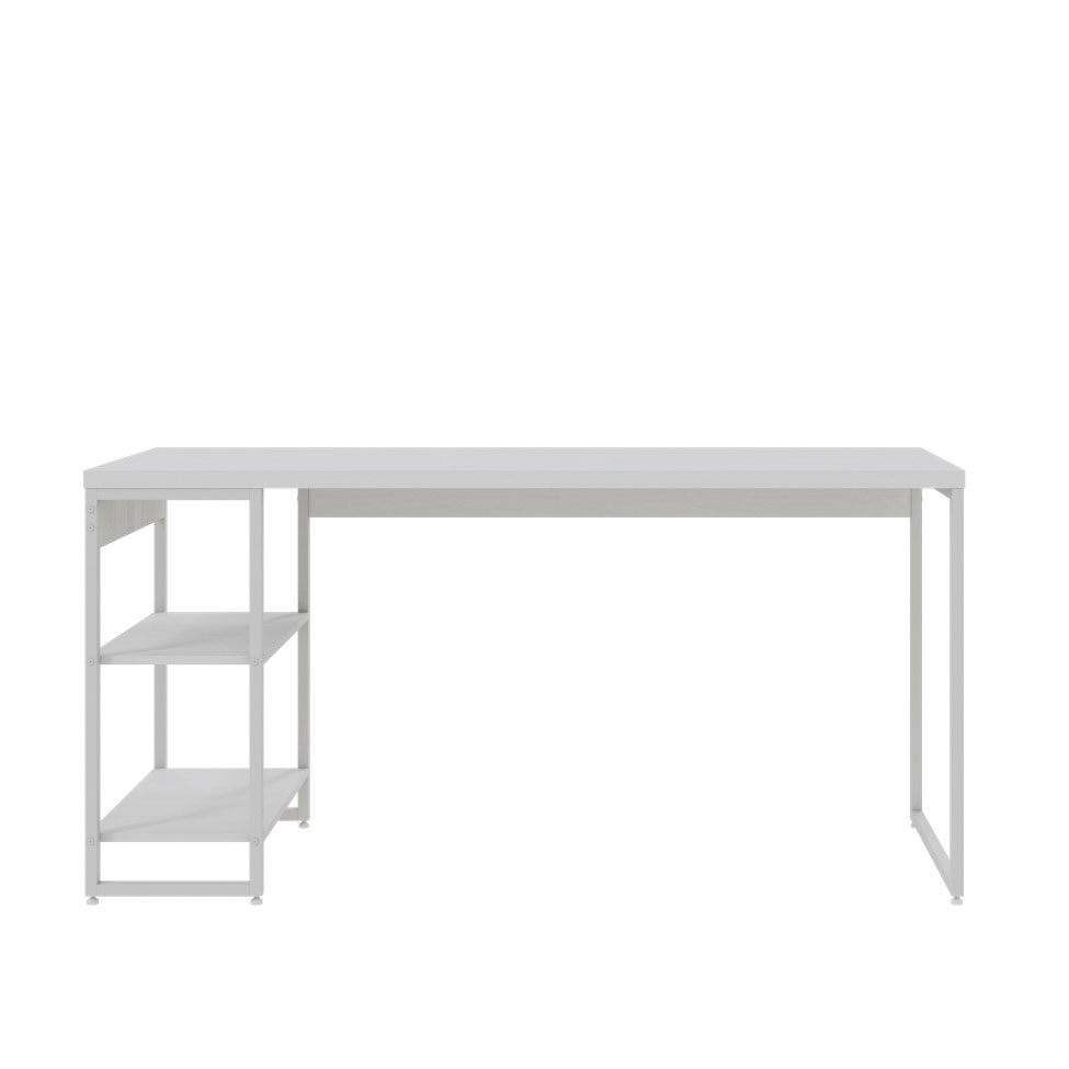 Escrivaninha com Estante Studio Branca 150x75 cm
