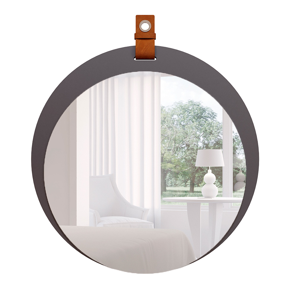 Espelho Decorativo Lua 60x60cm Titanium