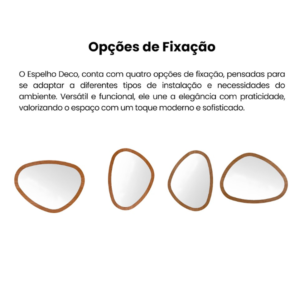 Espelho Decorativo Orgânico Deco Cinamomo