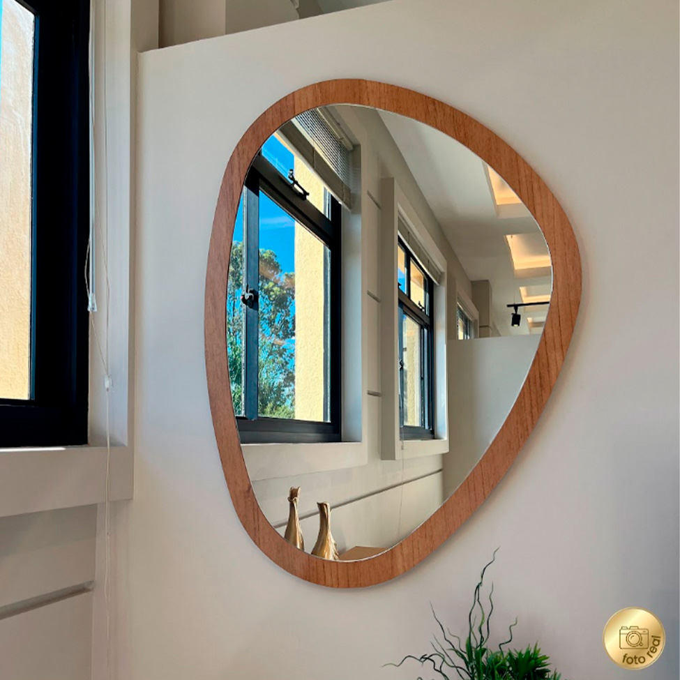 Espelho Decorativo Orgânico Deco Cinamomo