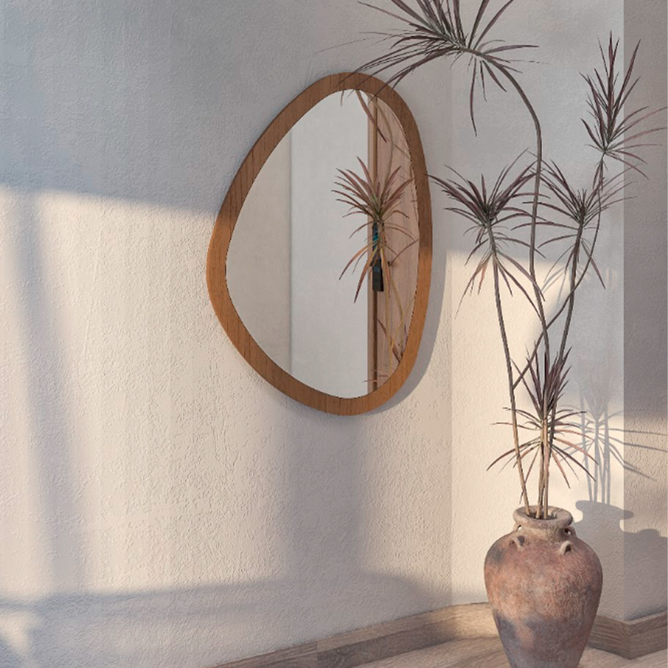 Espelho Decorativo Orgânico Deco Cinamomo