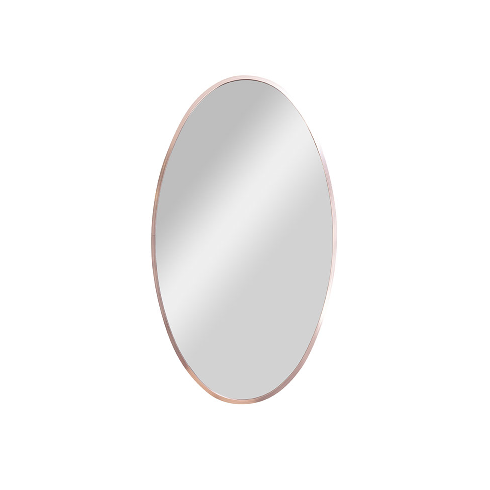 Espelho Decorativo Oval Jasmin 40X70 cm Cobre