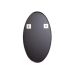 Espelho Decorativo Oval Jasmin 40X70 cm Cobre