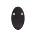 Espelho Decorativo Oval Jasmin 40X70 cm Prata