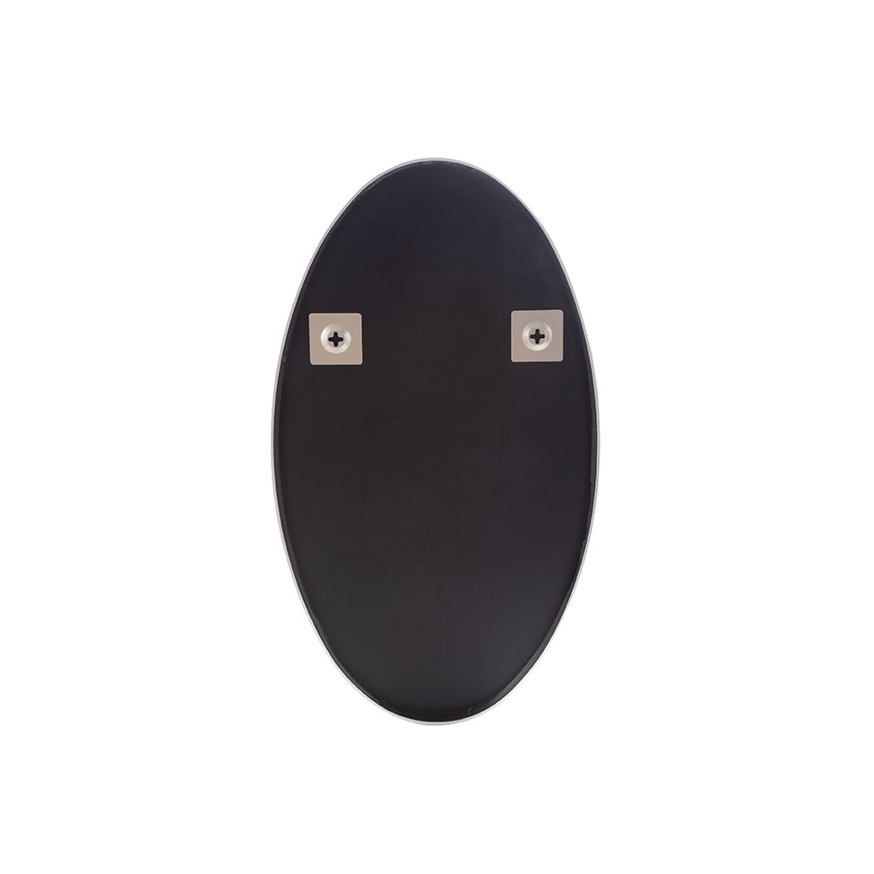 Espelho Decorativo Oval Jasmin 40X70 cm Prata