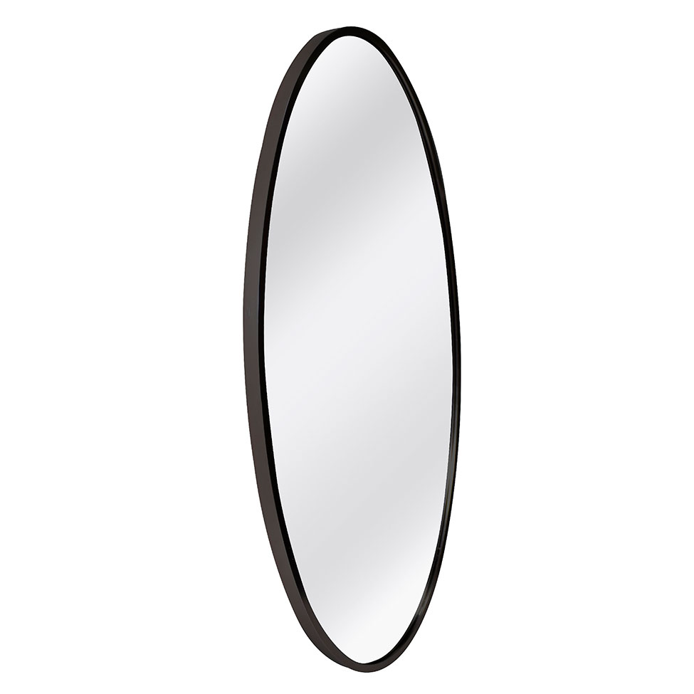 Espelho Decorativo Oval Jasmin 40X70 cm Preto