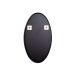 Espelho Decorativo Oval Jasmin 40X70 cm Preto