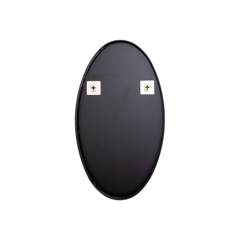 Espelho Decorativo Oval Jasmin 40X70 cm Preto