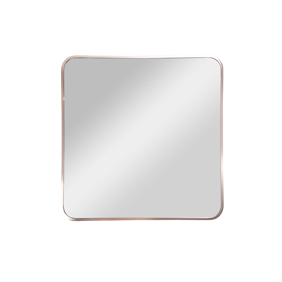 Espelho Decorativo Quadrado Jasmin 60X60 cm Cobre