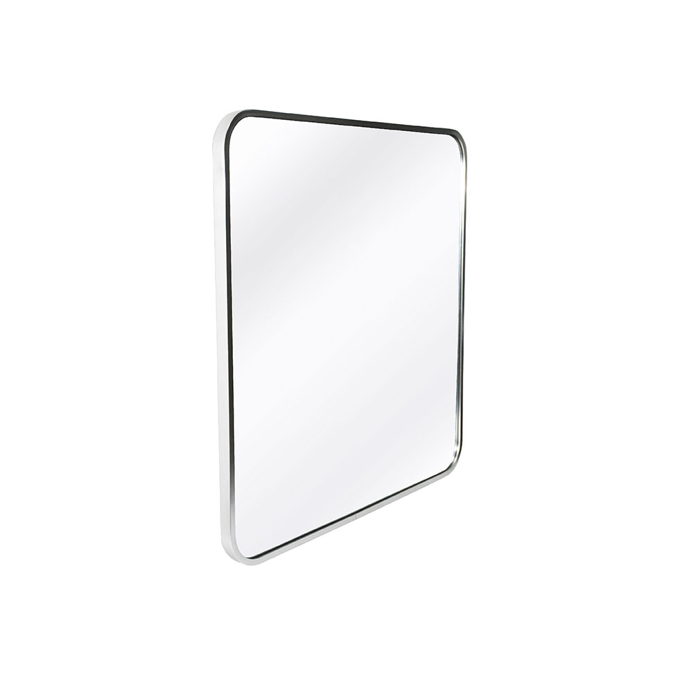 Espelho Decorativo Quadrado Jasmin 60X60 cm Prata