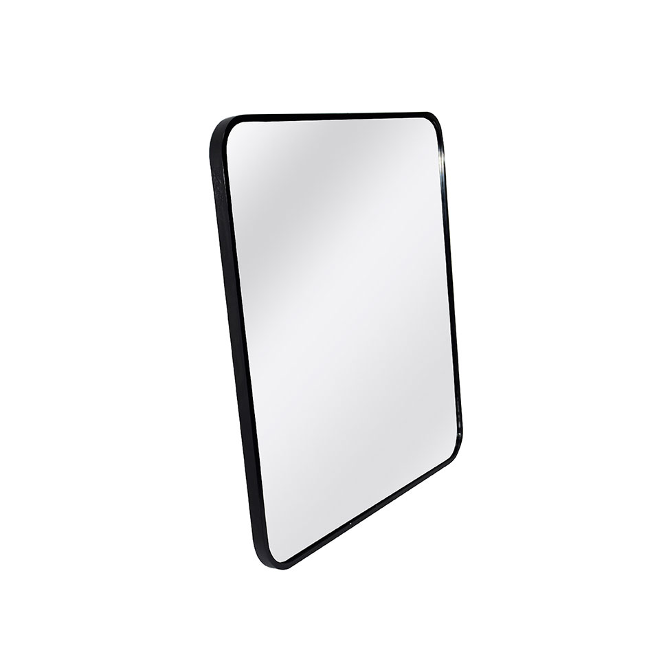Espelho Decorativo Quadrado Jasmin 60X60 cm Preto