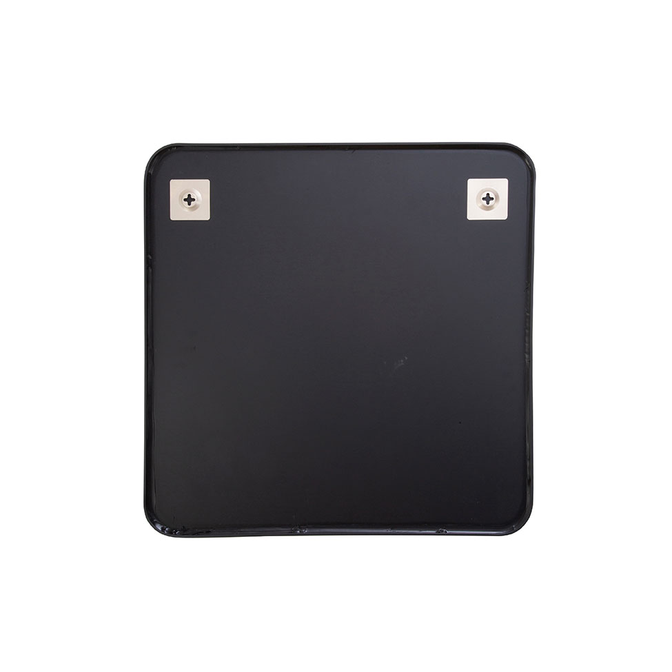 Espelho Decorativo Quadrado Jasmin 60X60 cm Preto