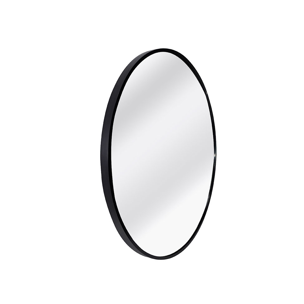 Espelho Decorativo Redondo Jasmin 60 cm Preto