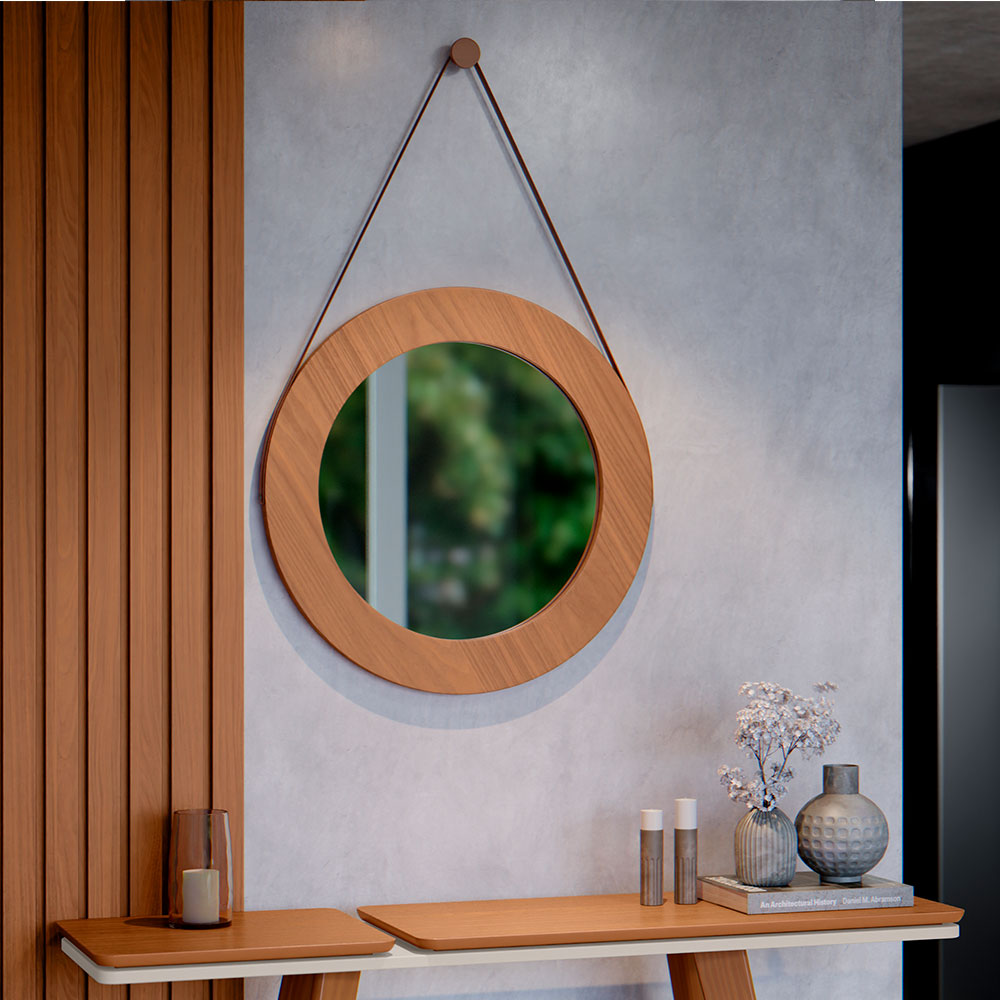 Espelho Decorativo com Alça Ibiza 106 x 65 cm Nature