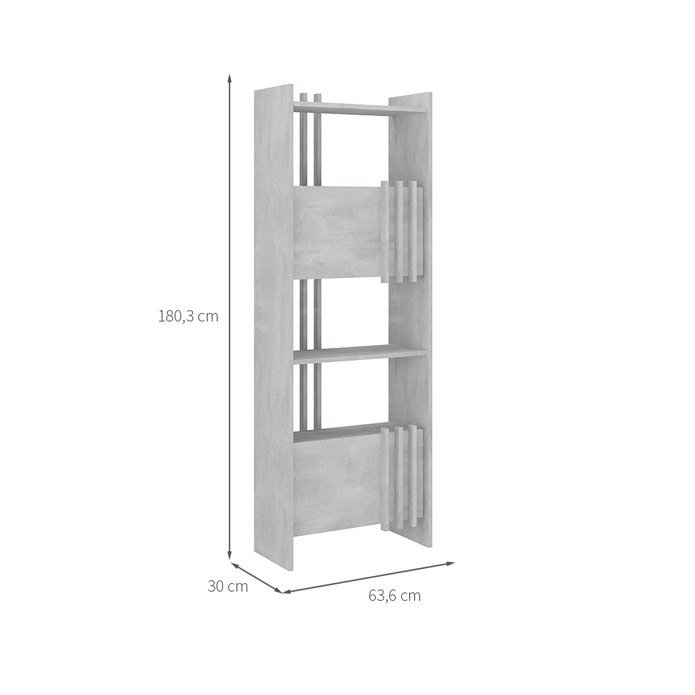 Estante Arbos 2 PT Cinza