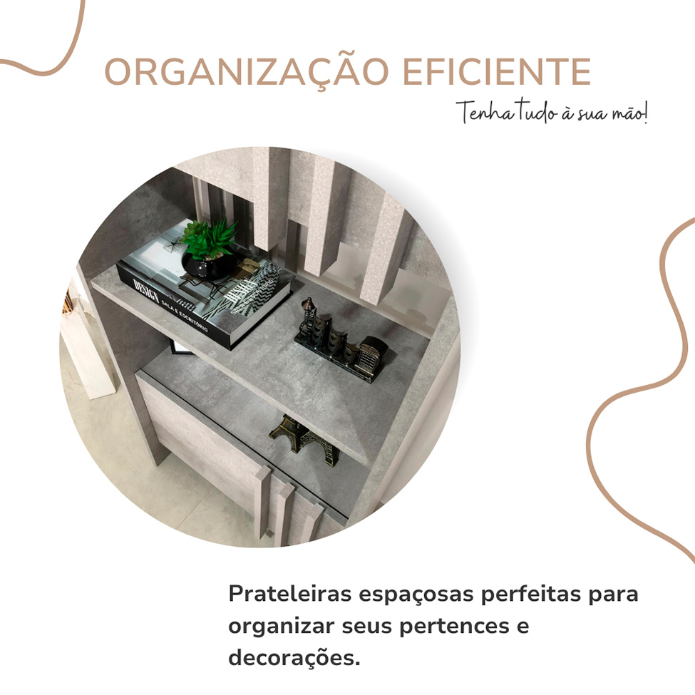 Estante Arbos 2 PT Cinza