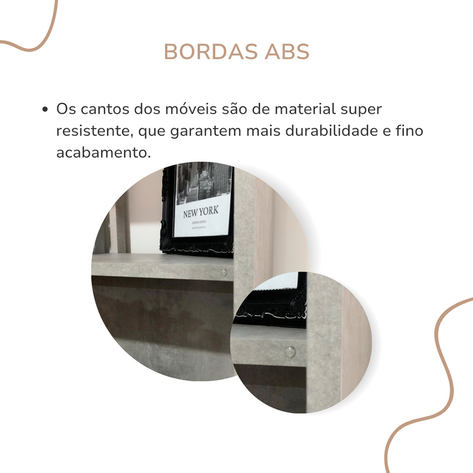 Estante Arbos 2 PT Cinza