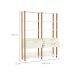 Estante Helen 100% MDF 1 Porta 2 Gavetas Off White e Freijó