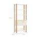 Estante Helen 100% MDF 1 Porta Off White e Freijó