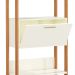 Estante Helen 100% MDF 1 Porta Off White e Freijó