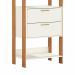 Estante Helen 100% MDF 2 Gavetas Off White e Freijó