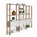 Estante Helen 100% MDF 2 Portas 2 Gavetas Off White e Freijó