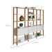 Estante Helen 100% MDF 2 Portas 2 Gavetas Off White e Freijó