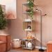 Estante Industrial Grille Arenas e Dourado 180 cm