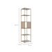 Estante Industrial Grille Arenas e Dourado 180 cm